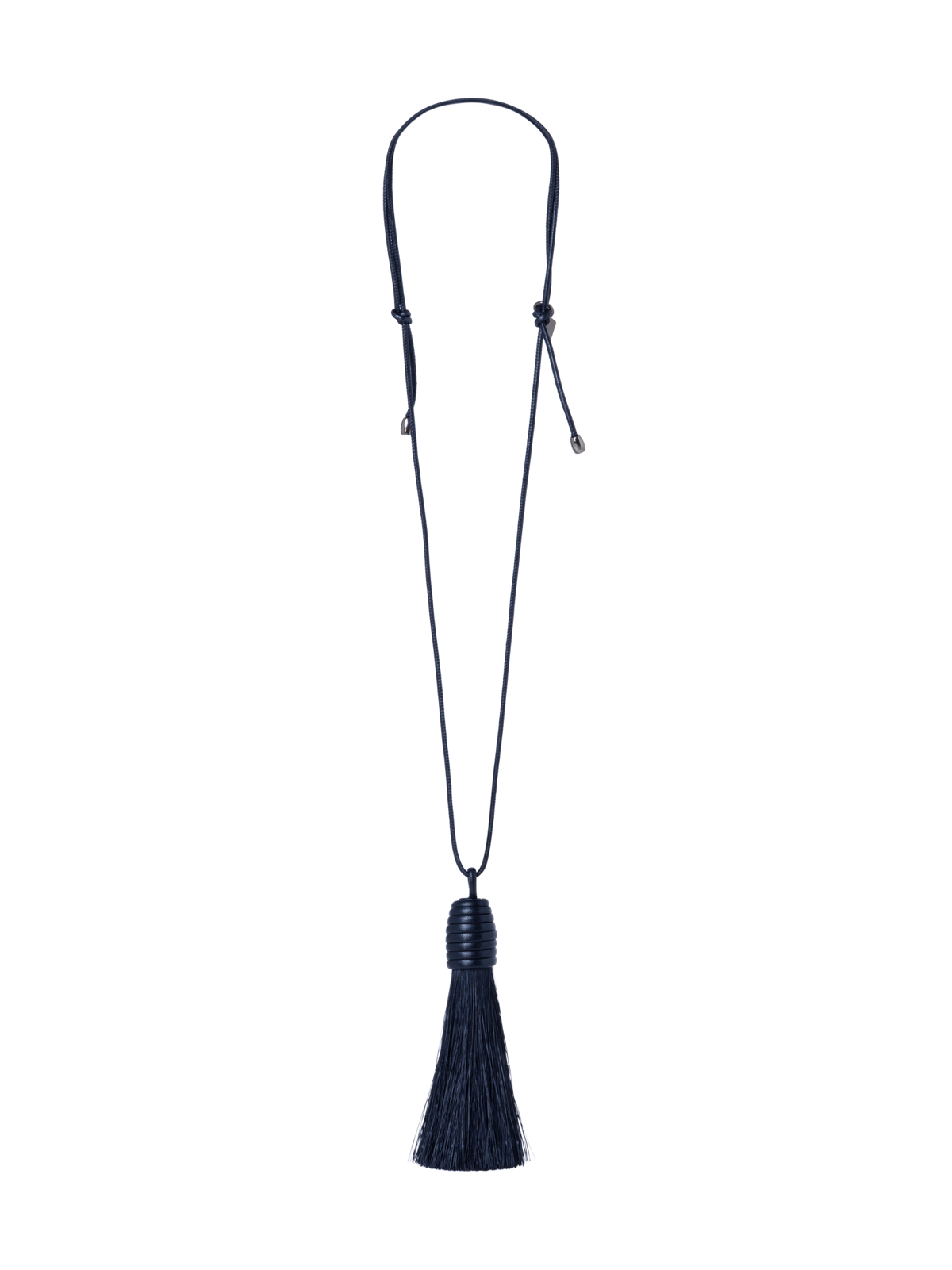 Designer Horsehair Necklace - blue