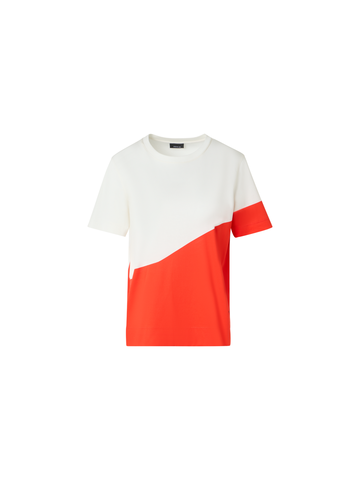 Designer Relaxed Cotton T-Shirt with Polygon Print - multicolor