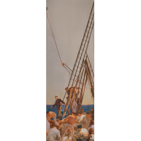 Kaschmirseidenschal mit Prince Albert Druck