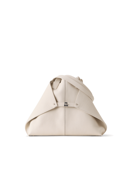 Designer Ai Medium Shoulder Tote - beige