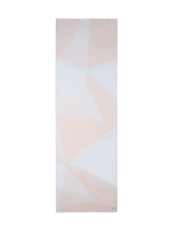 Designer Cotton Silk Scarf with Chiaroscuro Print