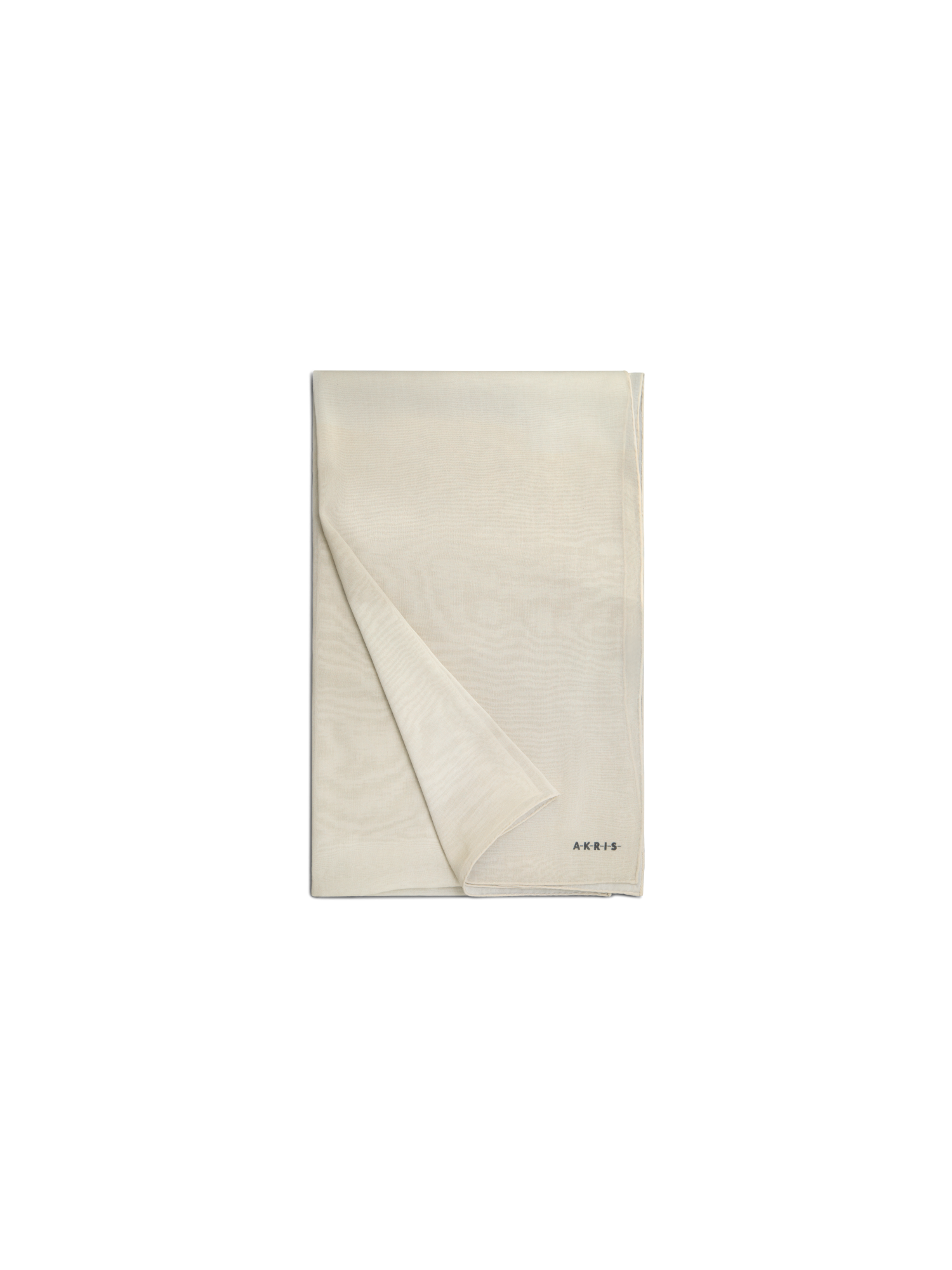 Designer Cotton Silk Scarf with Chiaroscuro Print - neutral - pastel - grey - beige