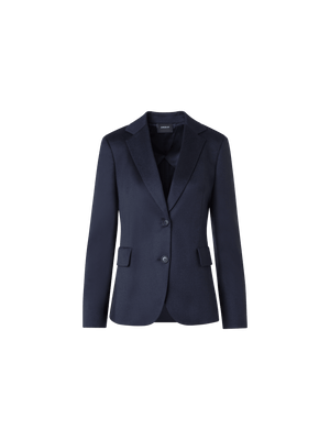 Designer Tailored Blazer in Pure Cashmere Double-Face - neutral - navy - blue