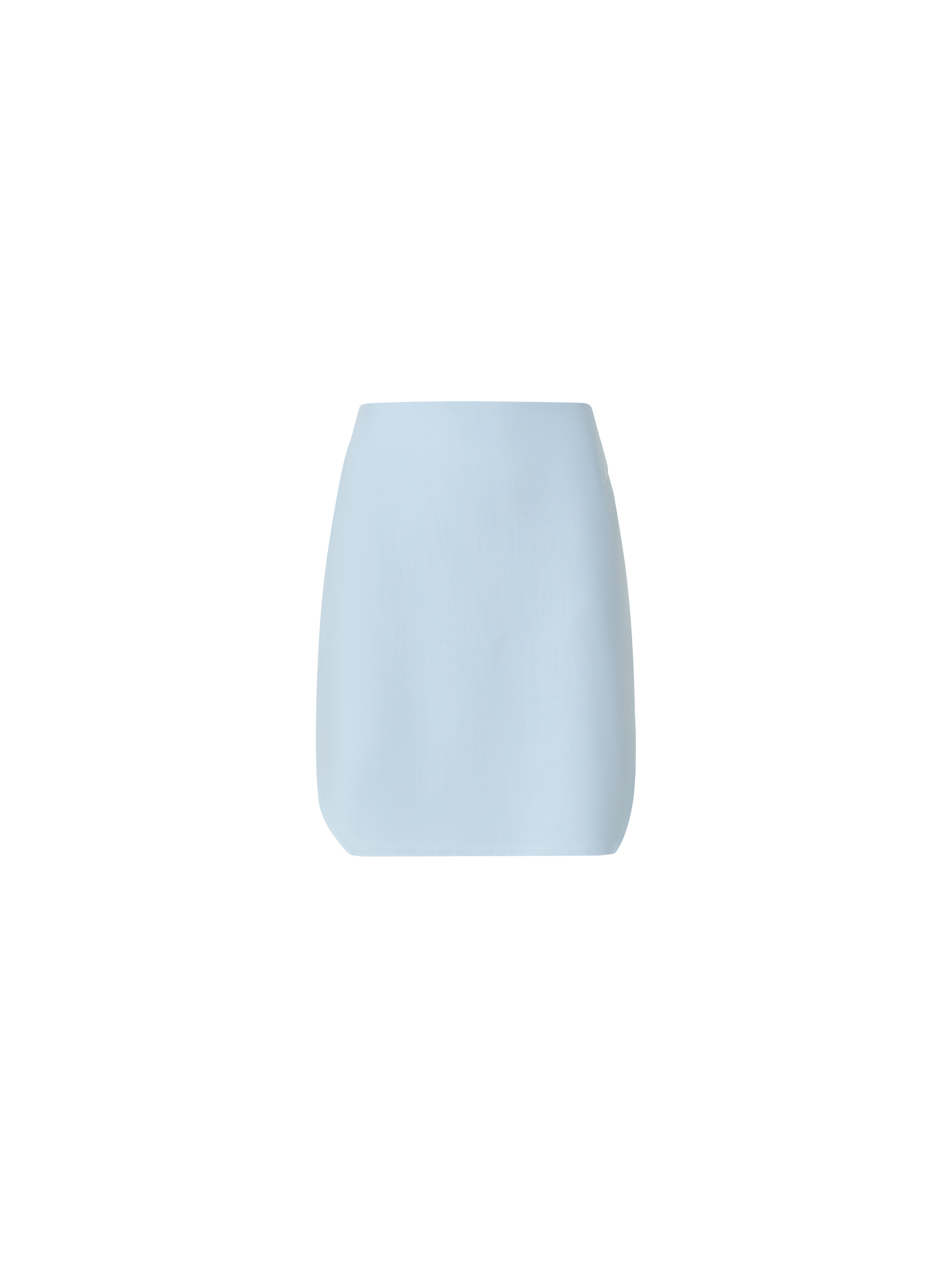 Designer Short Skirt in Cotton Double-Face - blue