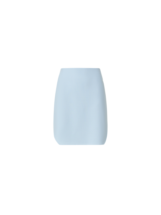 Designer Short Skirt in Cotton Double-Face - blue