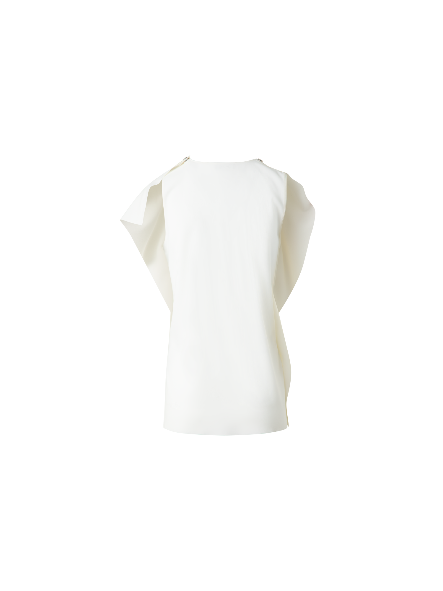 Designer Off-Shoulder Draped Laser Cut Blouse - neutral - ecru - white