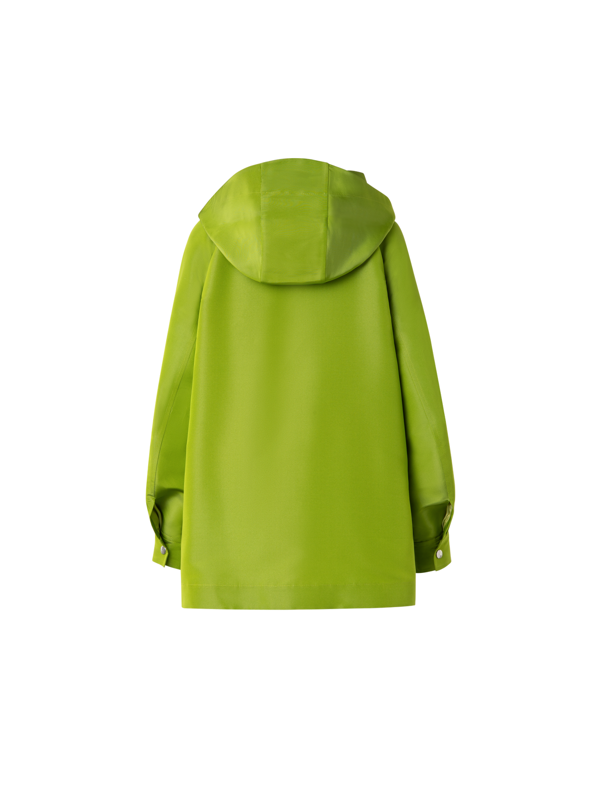 Designer Oversized Water-Resistant Silk Parka - green
