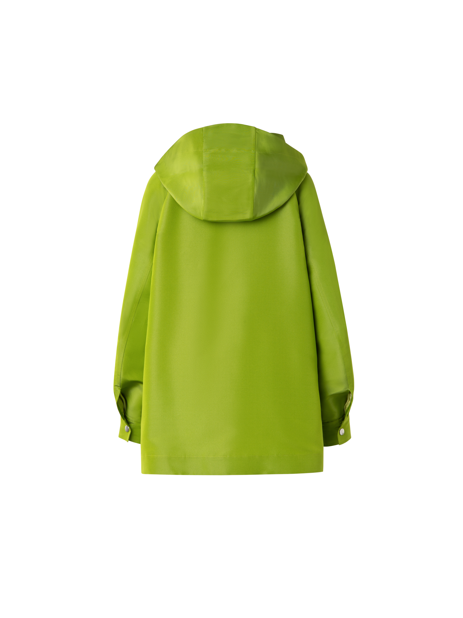 Designer Oversized Water-Resistant Silk Parka - green