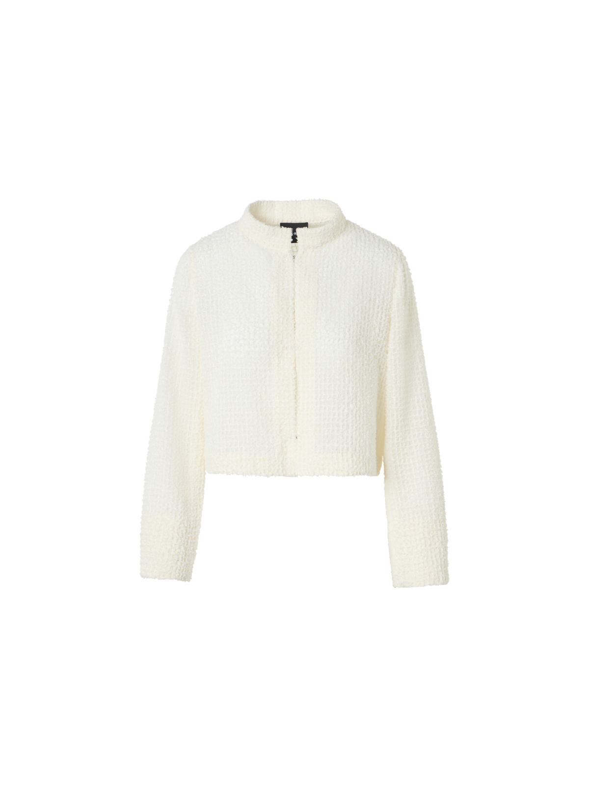 Designer Hockney Cropped Fringed Bolero Jacket - ecru