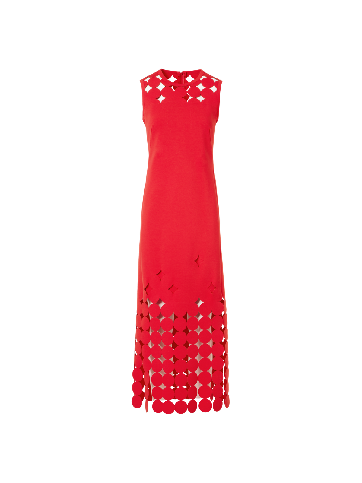 Designer Dropping Dot Cut-Out Jersey Dress