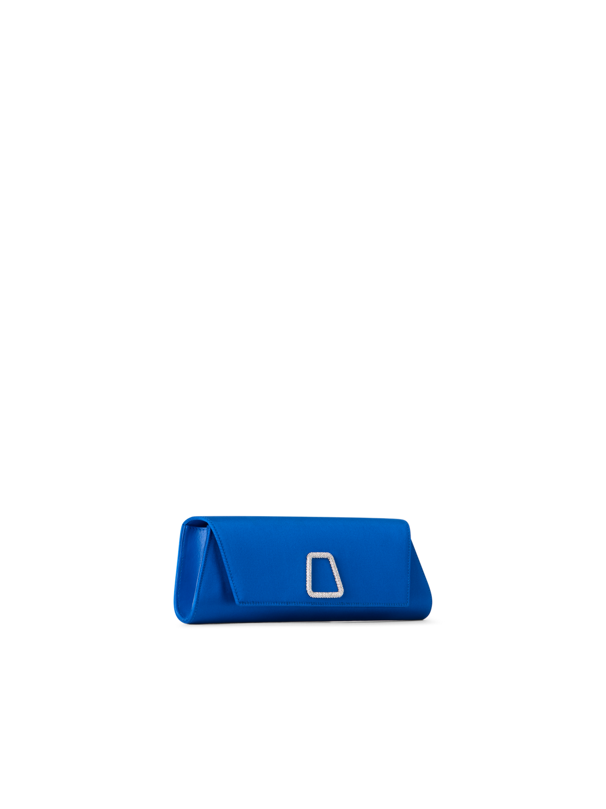 Designer Anouk Small Trapezoid Clutch - blue