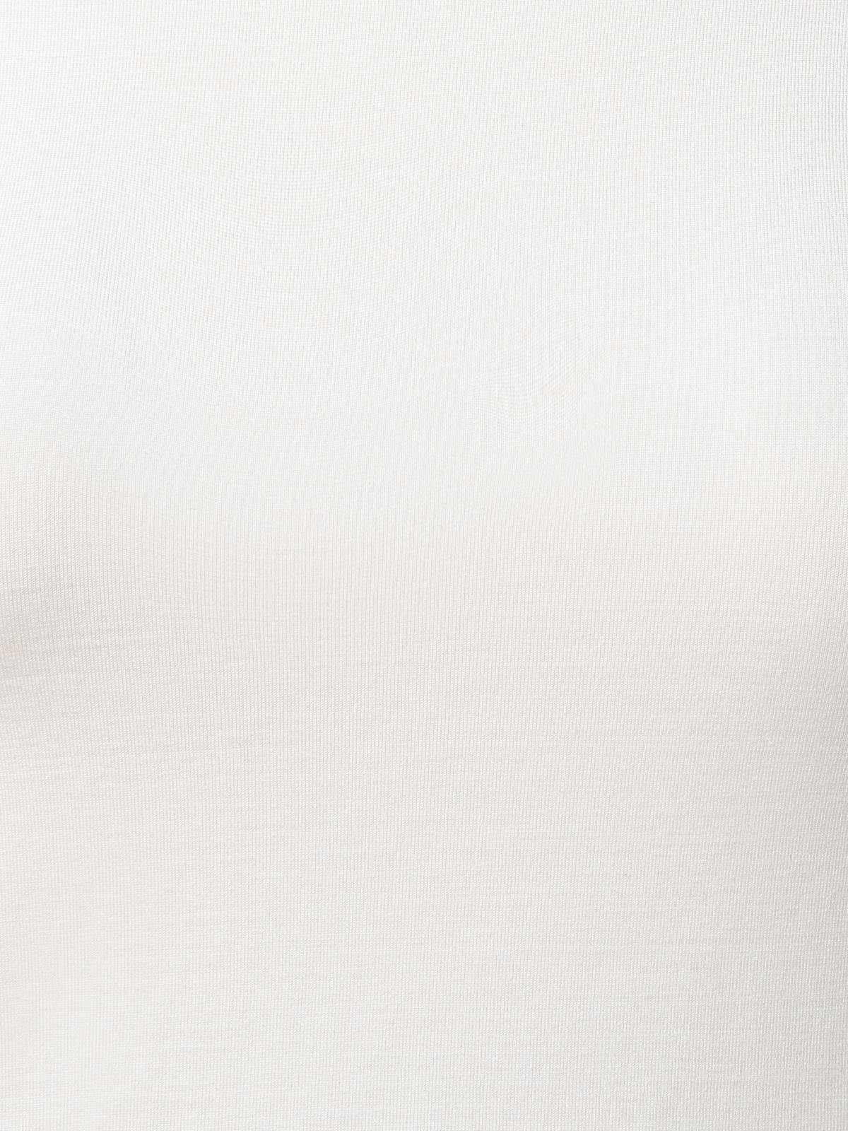 Designer 3/4 Length Sleeve Shirt from Silk Jersey - ecru - white