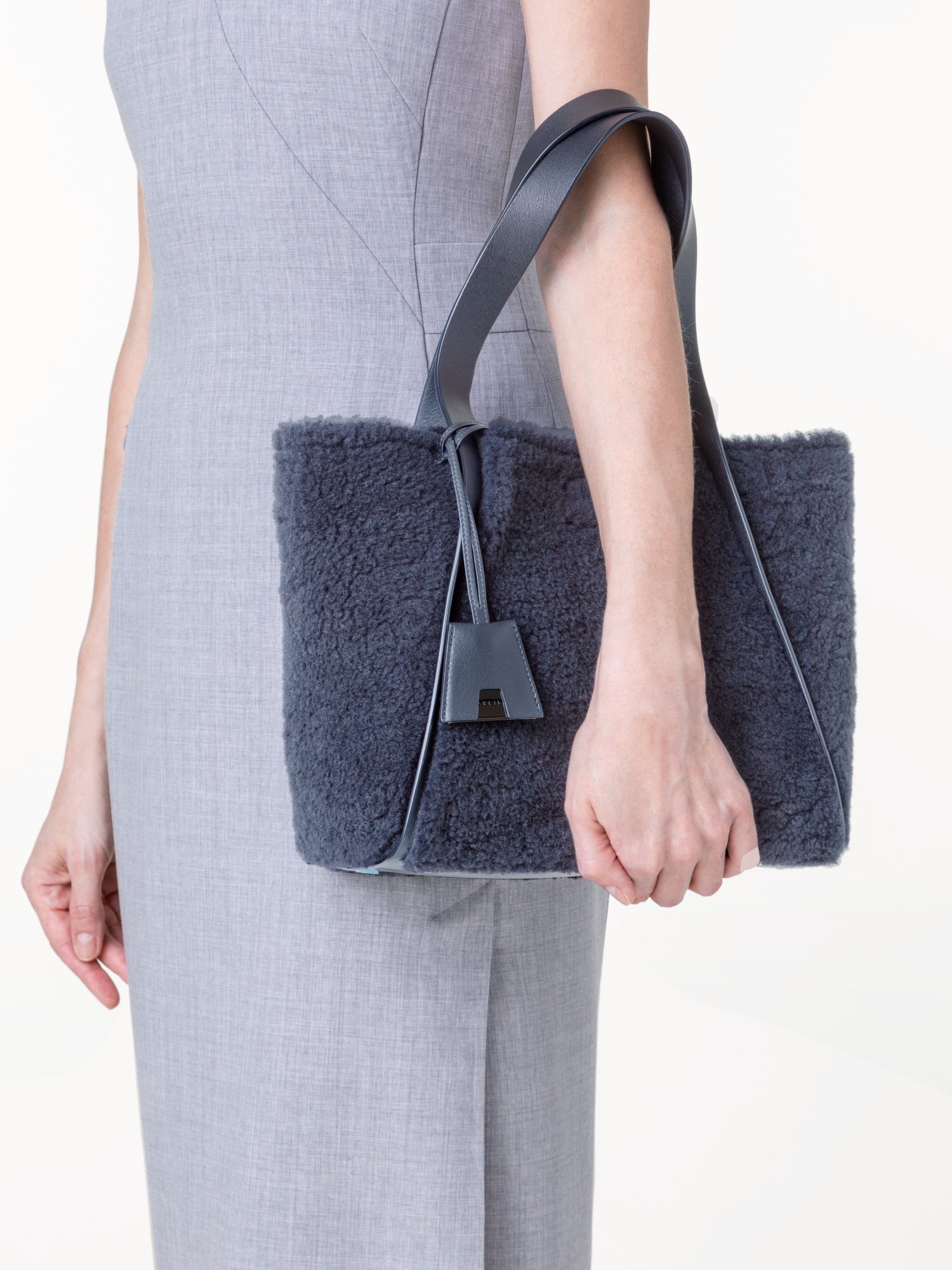 Designer Alex Small Tote - Reversible - grey 