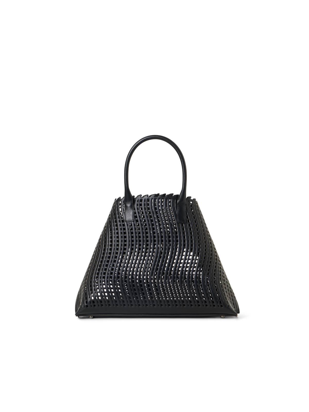 Designer Ai Small Top Handle Tote Bag - black