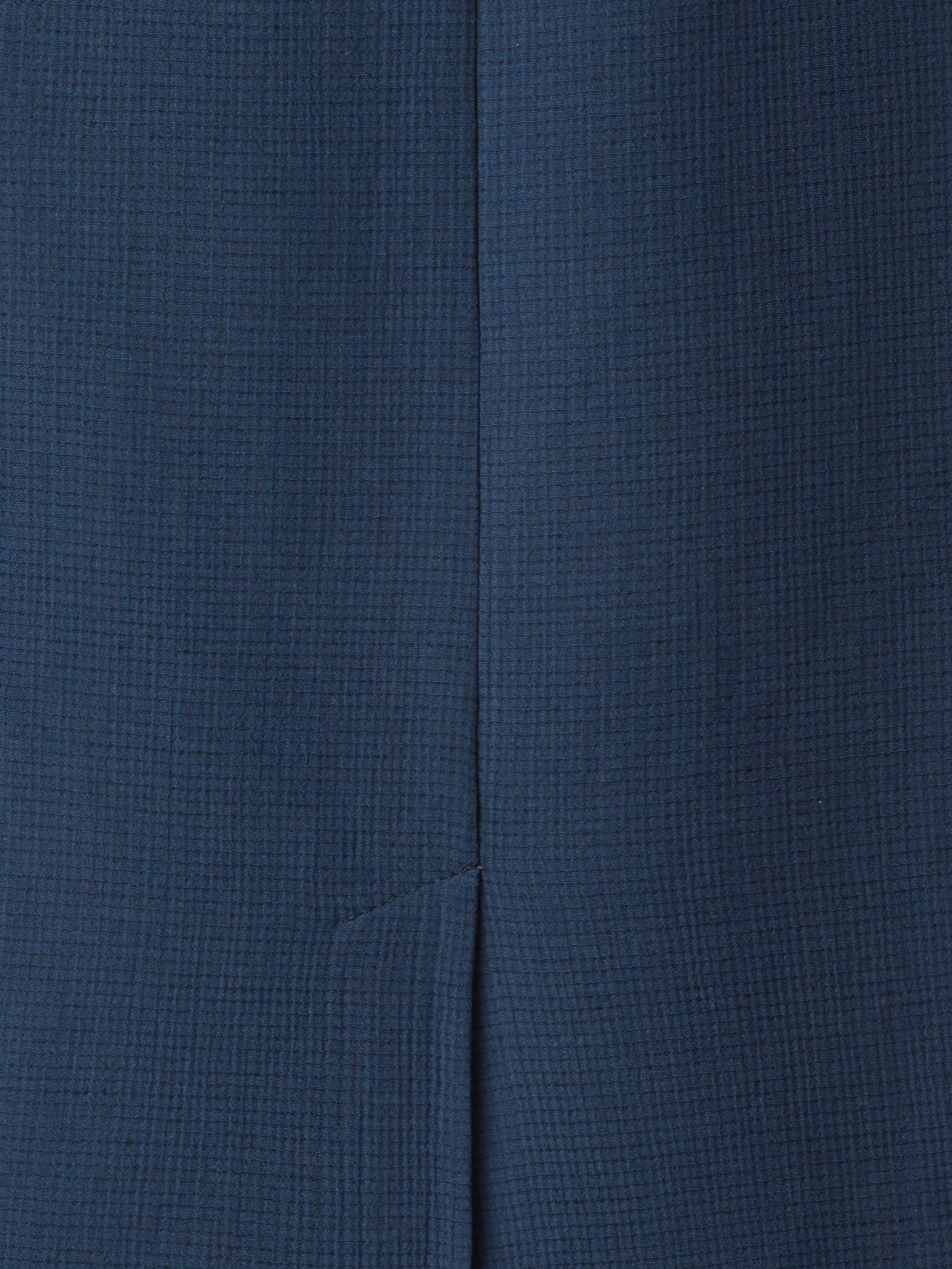 Designer Pencil Skirt in Cotton Silk Double-Face - blue