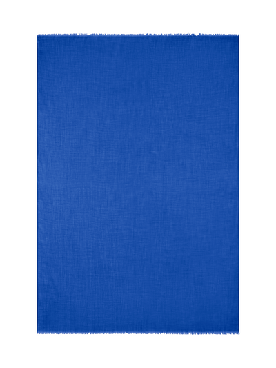 Designer Cashmere Silk Scarf - blue