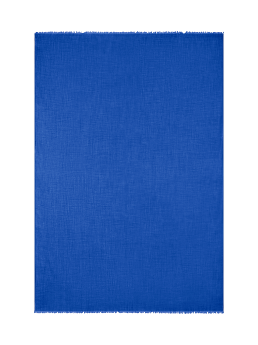 Designer Cashmere Silk Scarf - blue