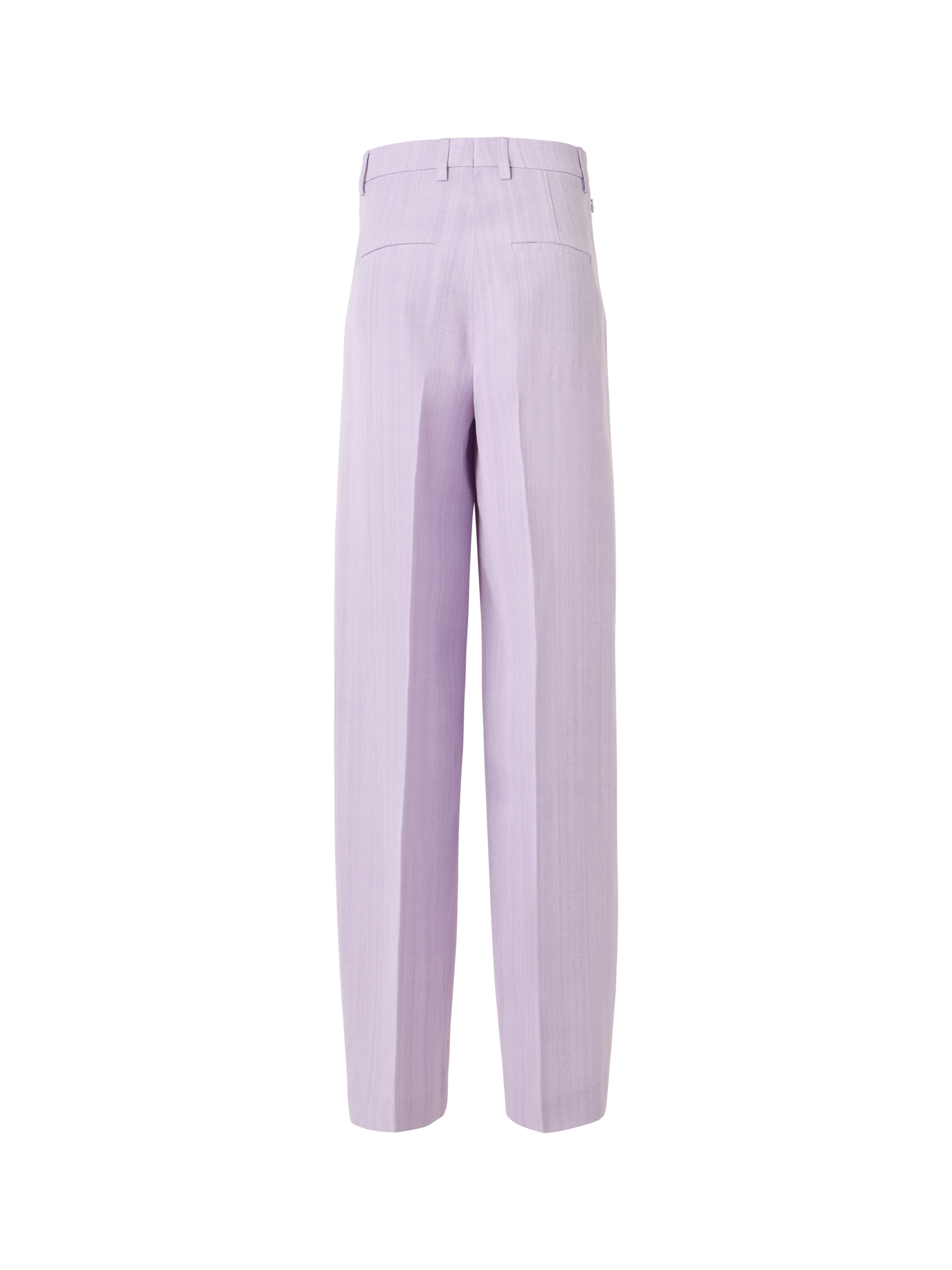 Designer Forest Wide-Straight-Leg Pants in Viscose-Silk Melange Twill - pastel