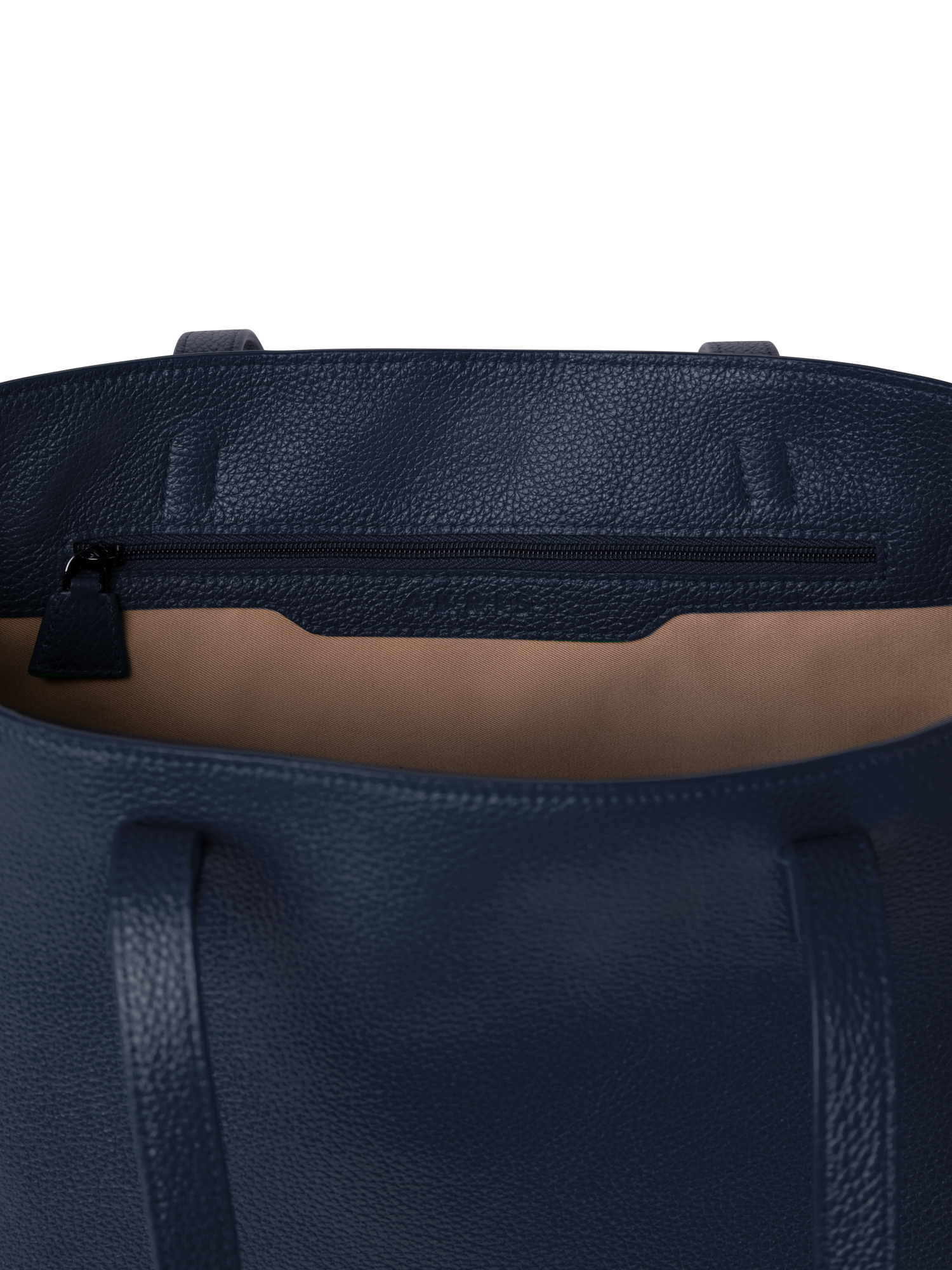 Designer Ai Small Shoulder Tote - navy - blue