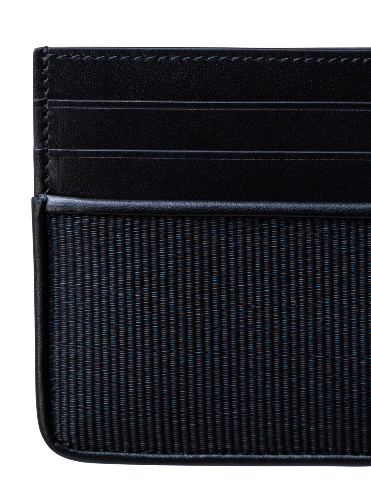 Designer Card Holder in Horsehair - black