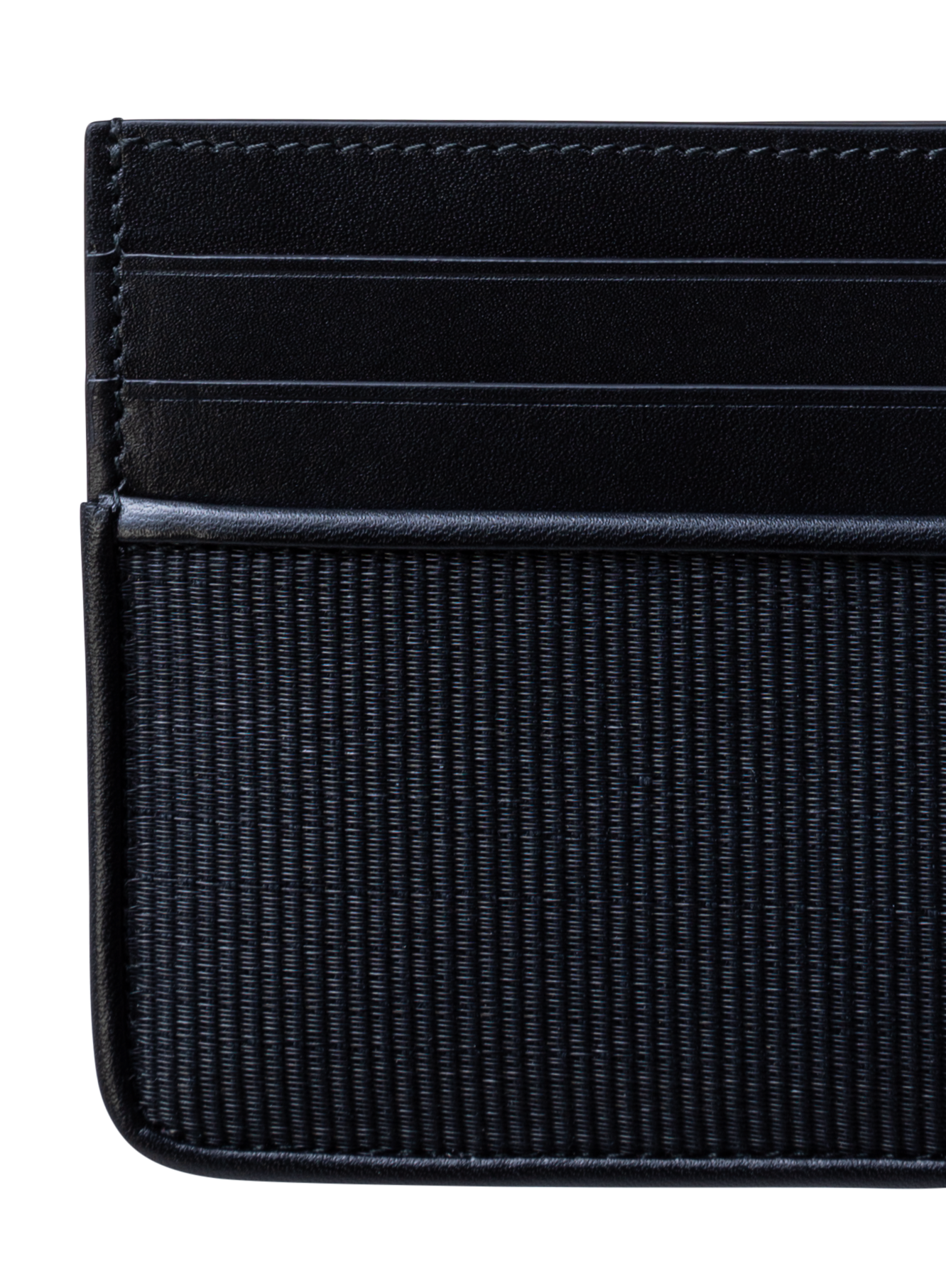 Designer Card Holder in Horsehair - black