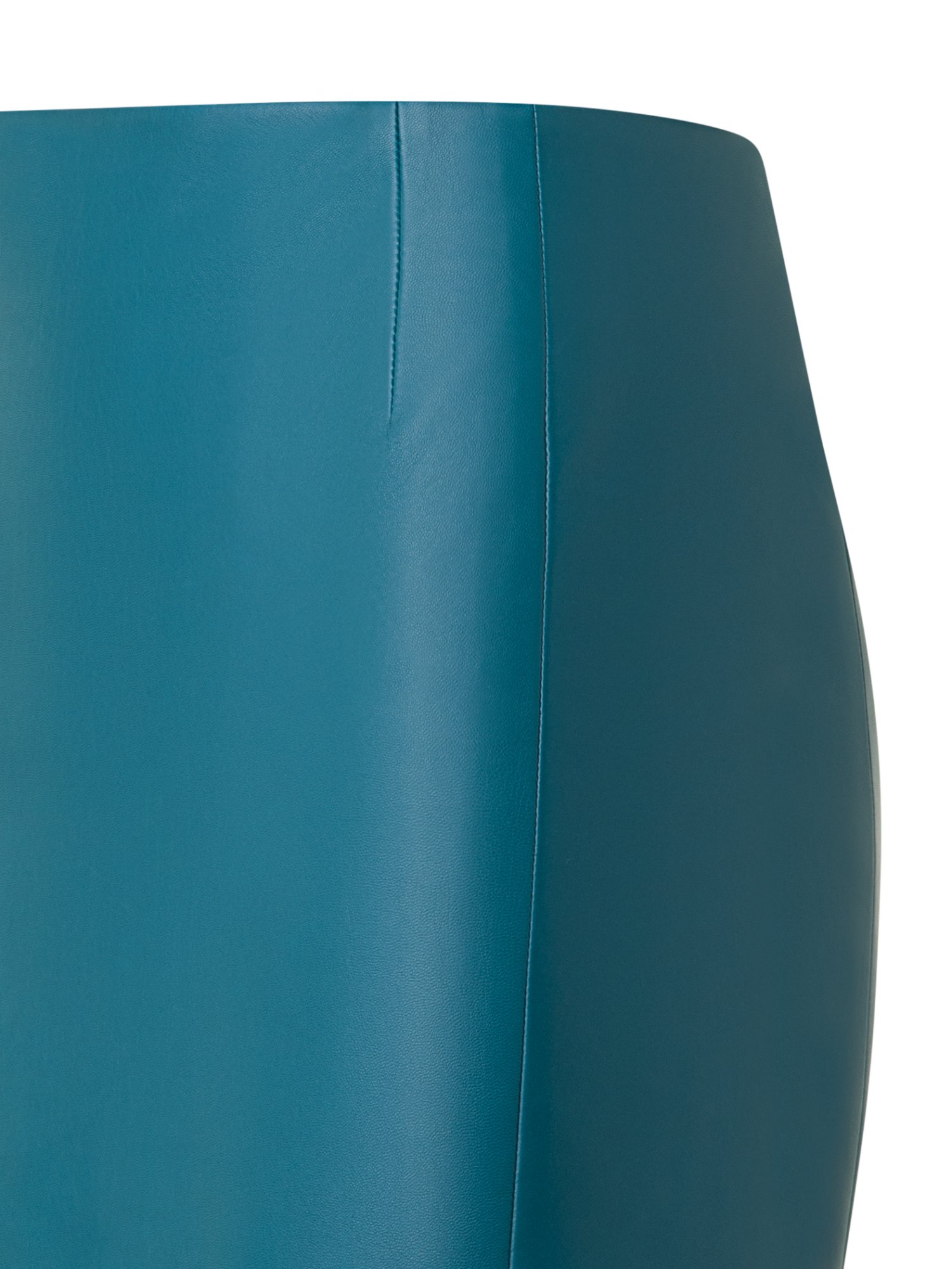 Designer Leather Pencil Skirt - green