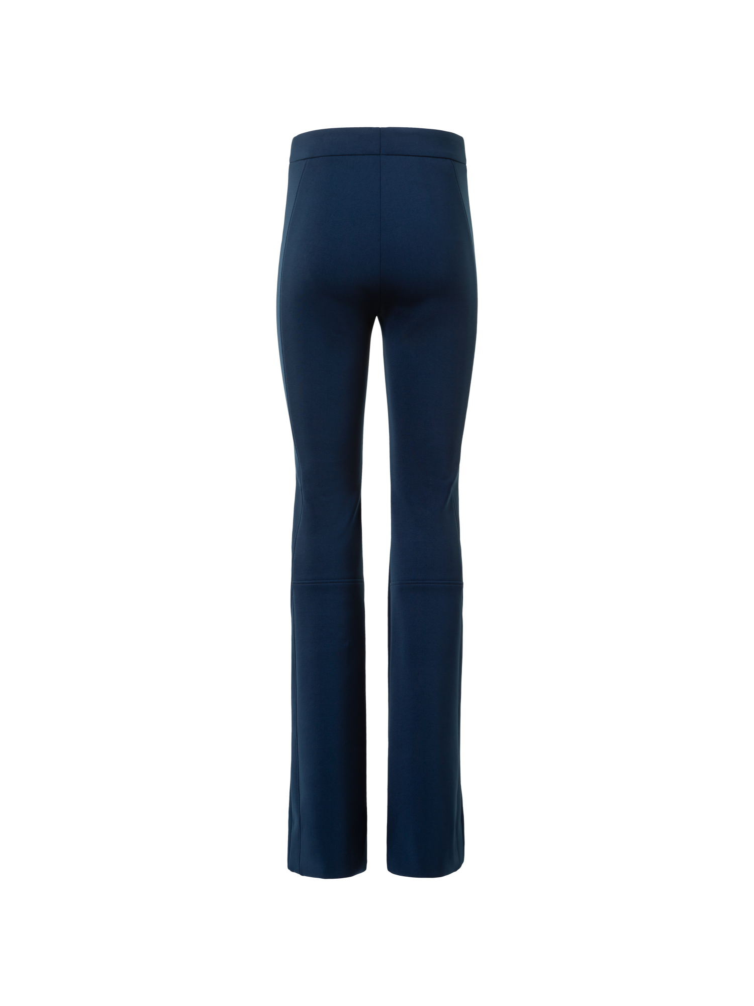 Designer Bootcut Techno Neoprene Pants - neutral - navy - blue
