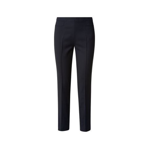 Cropped Slim Hose aus Baumwoll-Techno-Stretch