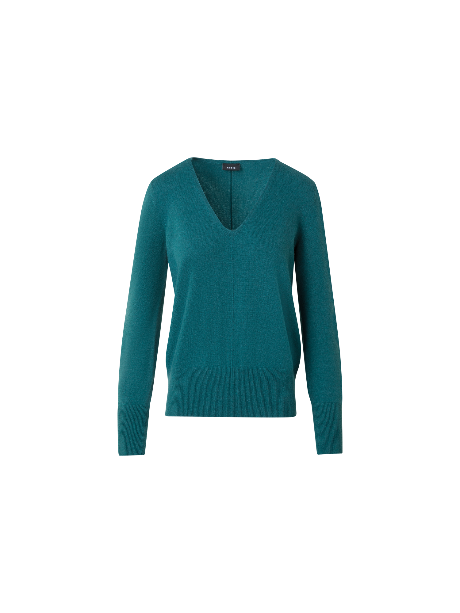 Designer  Pure Cashmere V-Neck Sweater - green