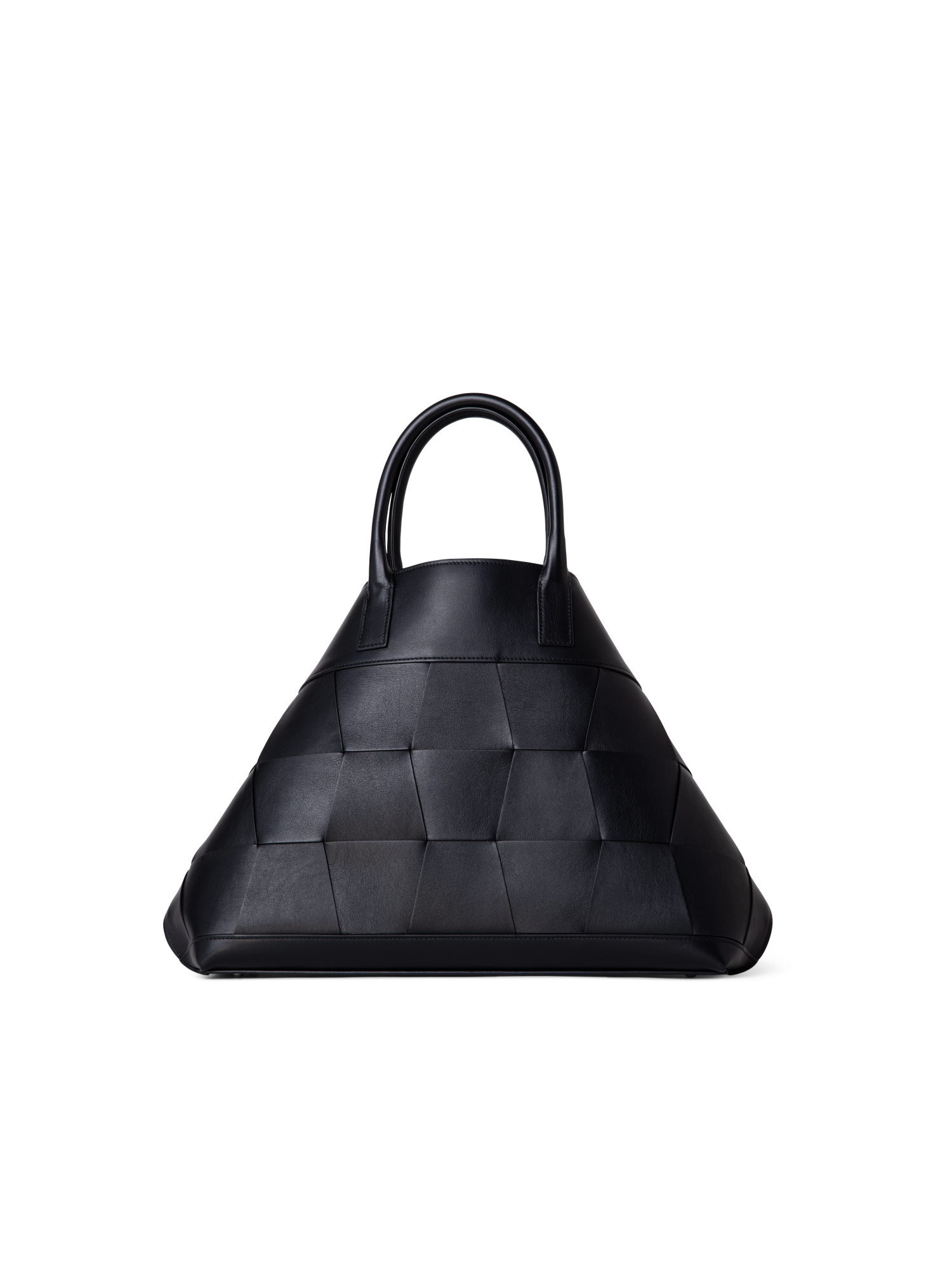 Designer Ai Medium Top Handle Tote - neutral - black