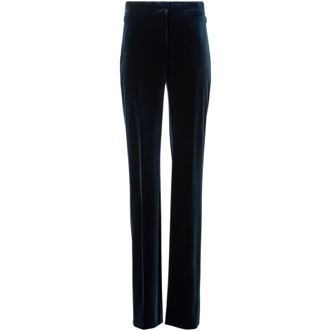 Straight Stretch Techno Velvet Pants