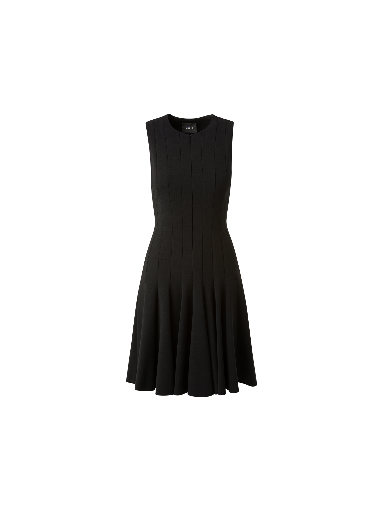 theredthread S oval pleats dress ブラック THEREDTHREAD / ザレッドスレッド】S oval pleats dress