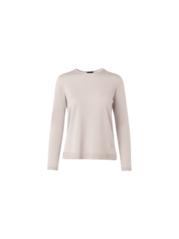 Designer Seamless Pullover from Cashmere Silk - neutral - beige