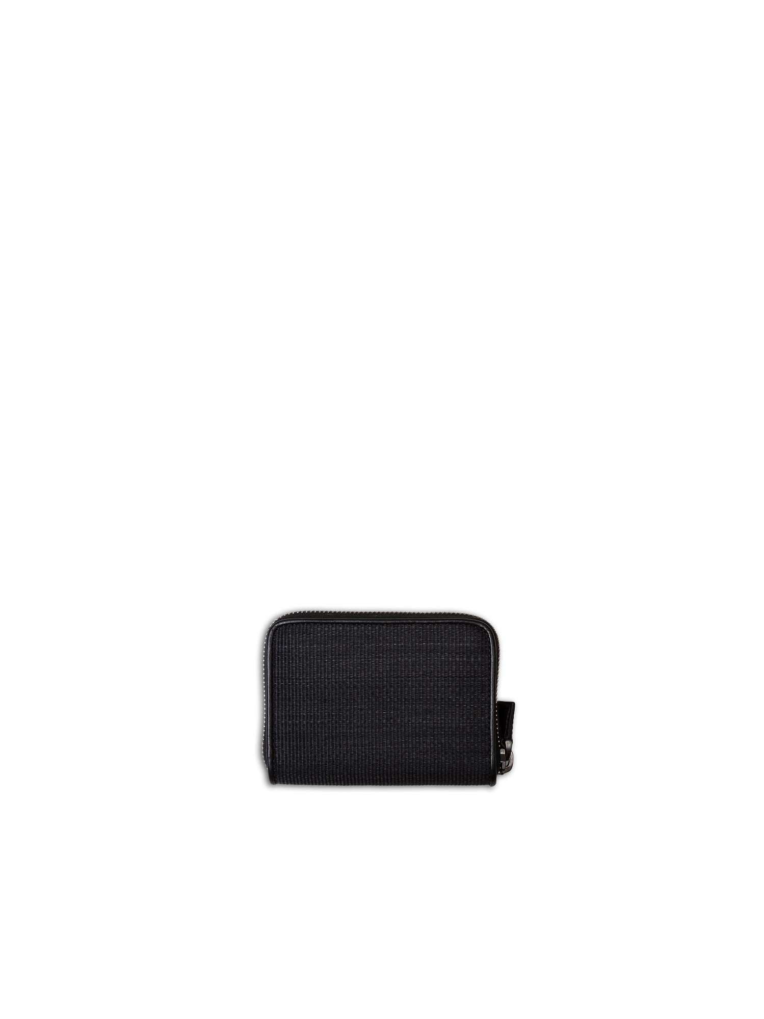 Designer Small Zip Wallet - black