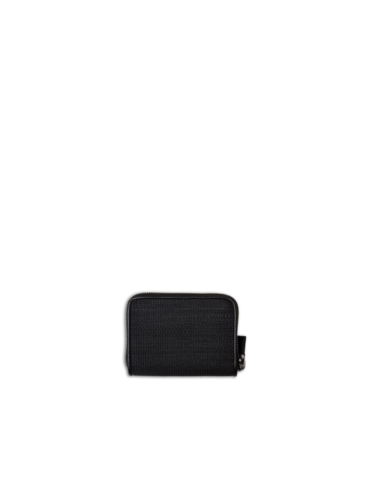 Designer Small Zip Wallet - black