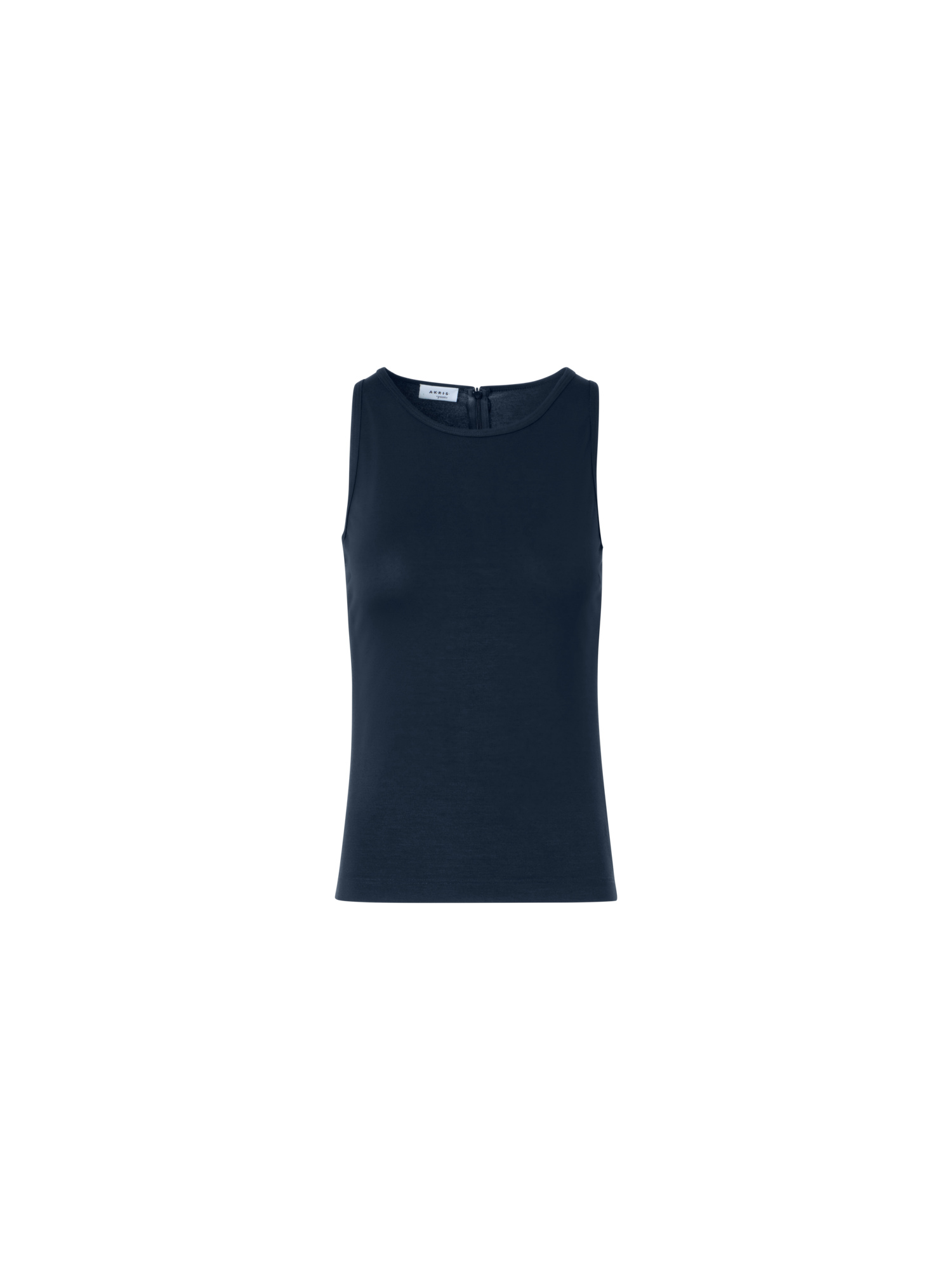 Designer Fitted Speedo Top in Stretch Modal Jersey - navy - blue