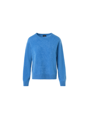 Designer Cloud Cashmere Knit Sweater - blue