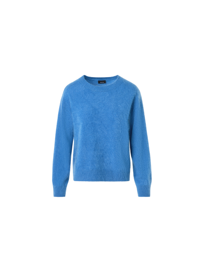 Designer Cloud Cashmere Knit Sweater - blue