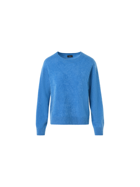 Designer Cloud Cashmere Knit Sweater - blue