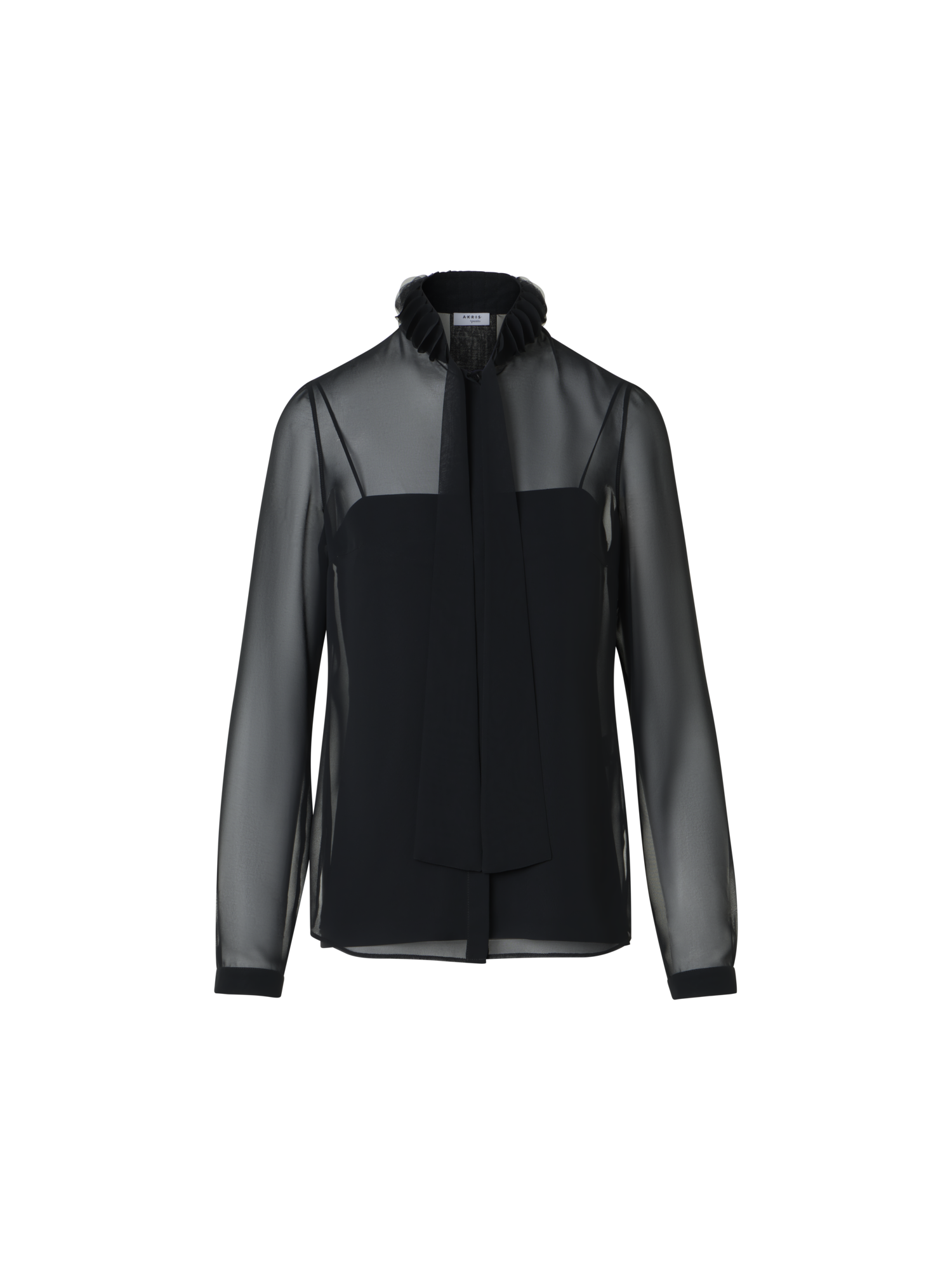 Designer Georgette Blouse with 3D Dots Embellishment - black