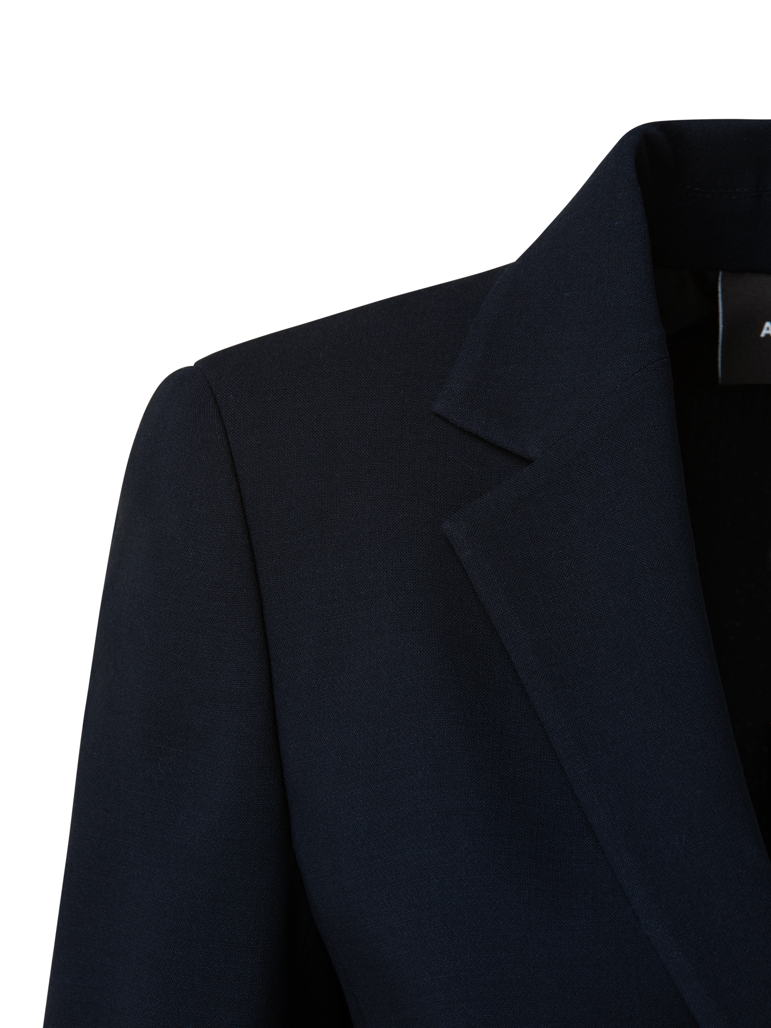 Designer Wool Double-Face Jacket - navy - blue