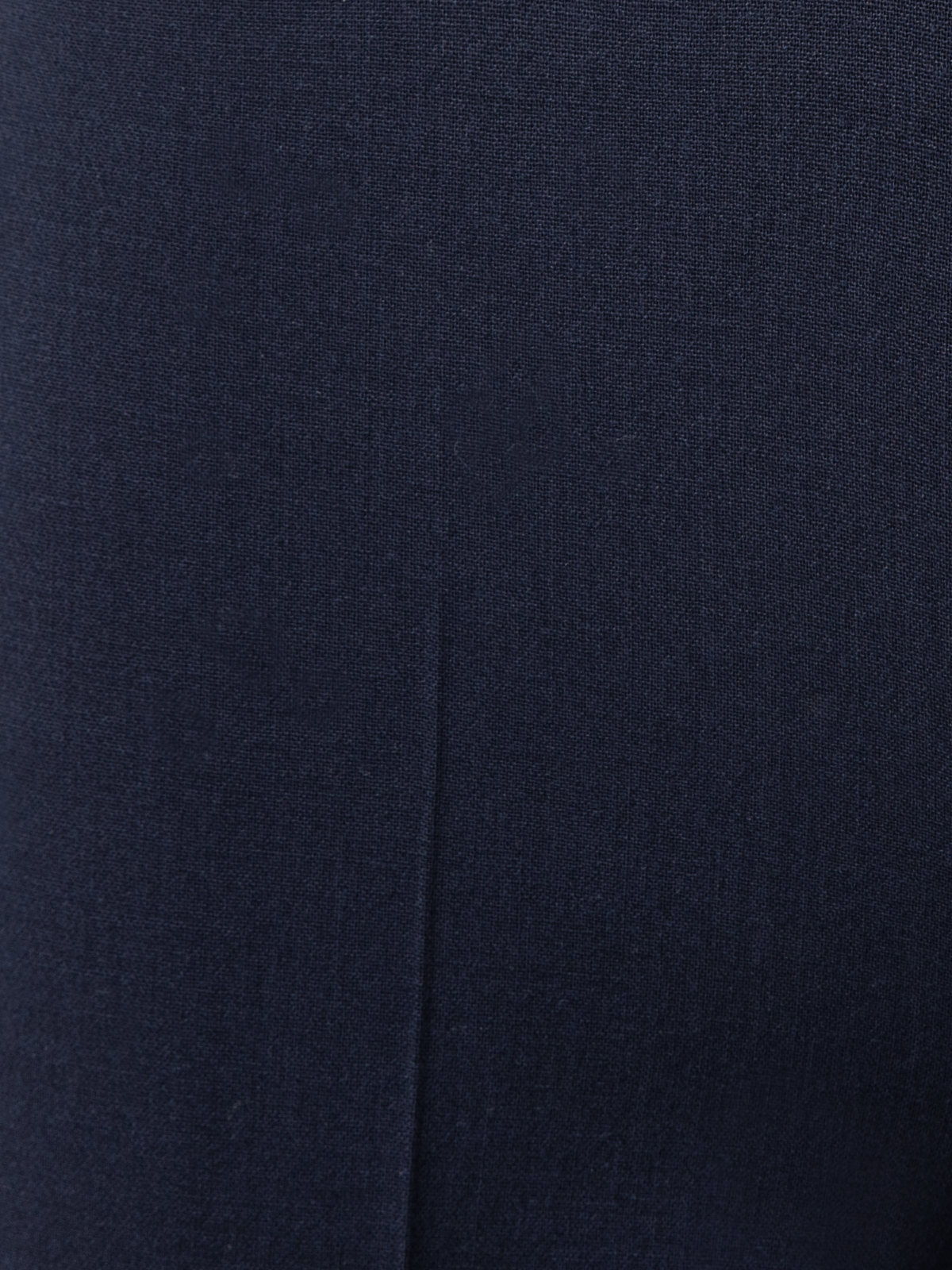 Designer Slim Wool Double-Face Pants - navy - blue
