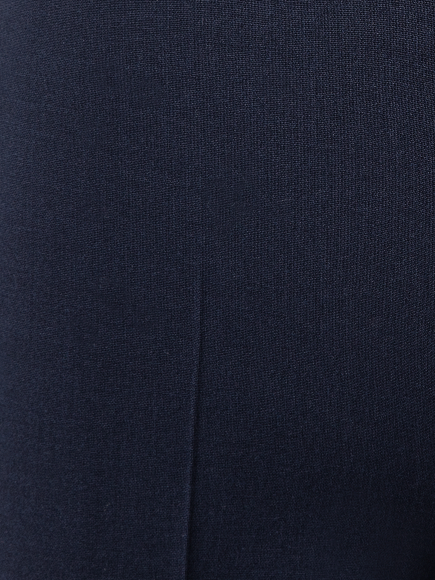 Designer Slim Wool Double-Face Pants - navy - blue