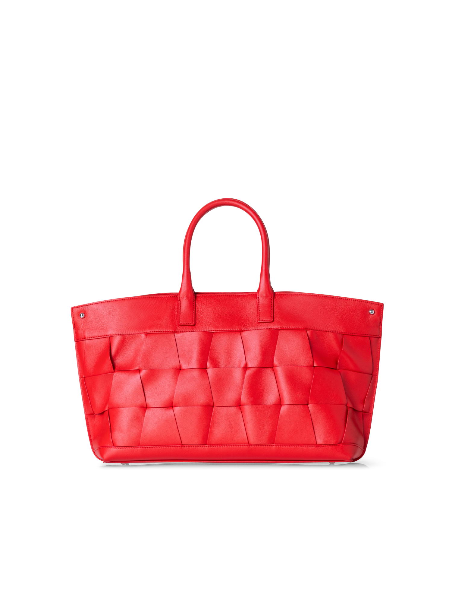 Designer Ai Small Top Handle Tote - red