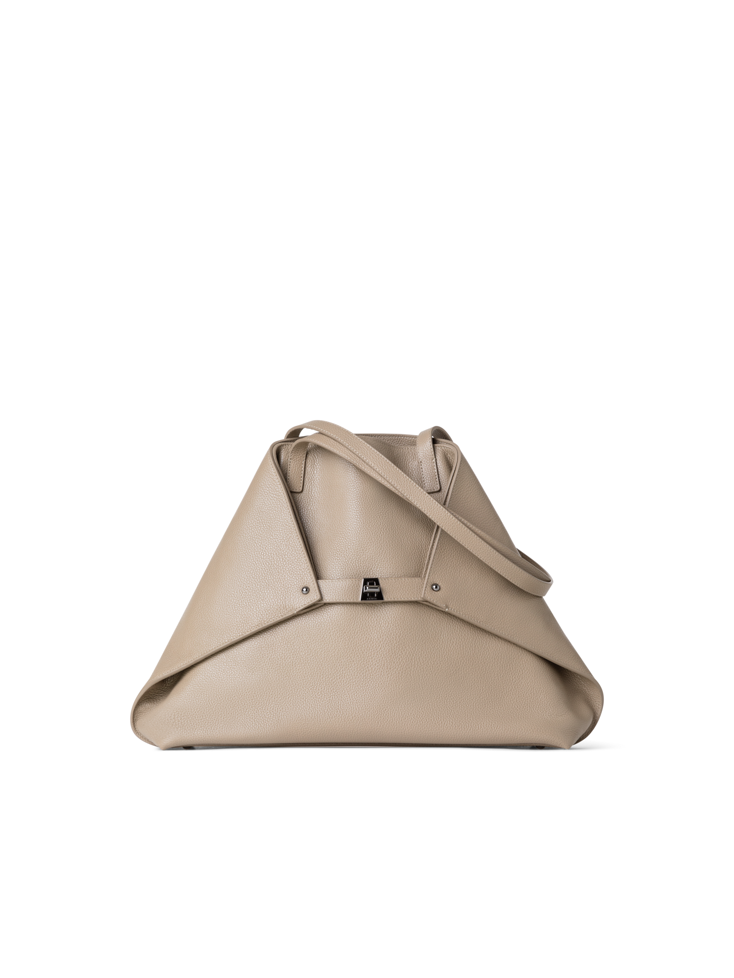 Designer Ai Medium Shoulder Tote - beige