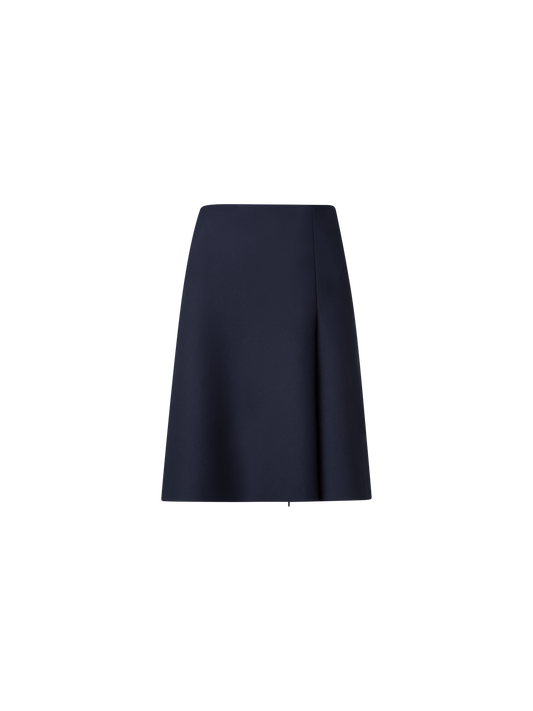 Designer Techno Neoprene Skirt - black