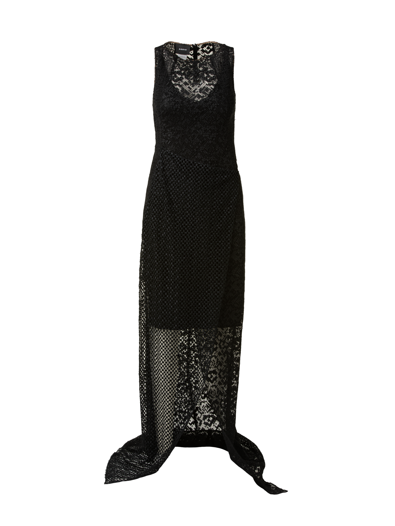 Designer Techno Embroidery Patchwork Apron Gown