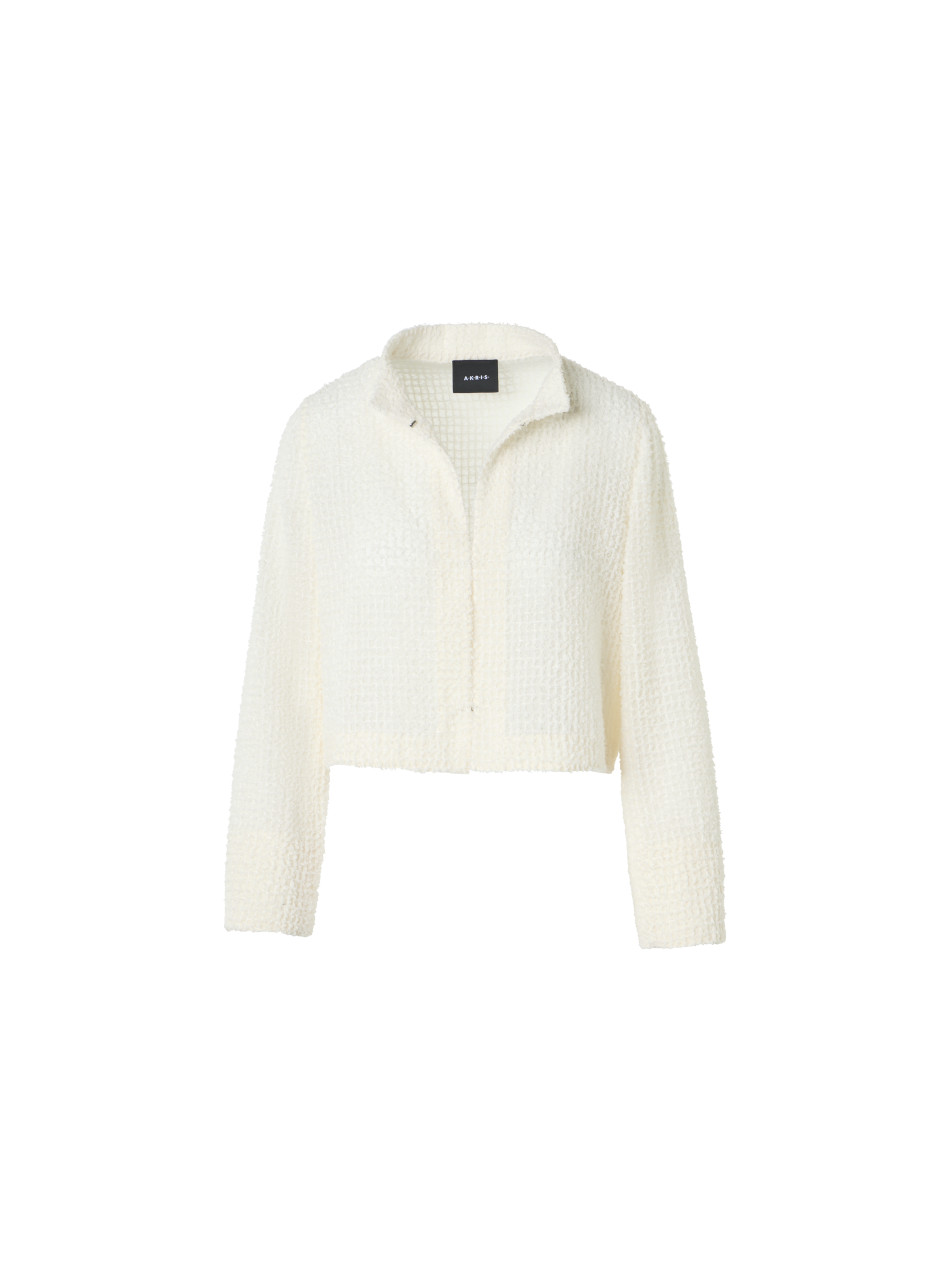 Designer Hockney Cropped Fringed Bolero Jacket - ecru