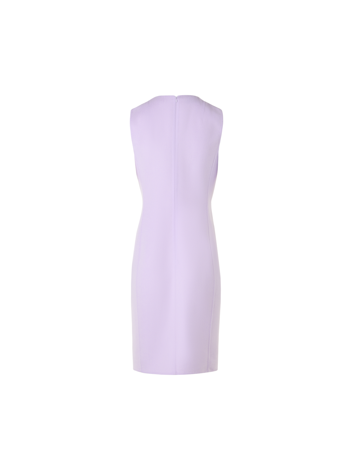 Designer Sleeveless Cashmere-Silk Double-Face Sheath Dress - pastel