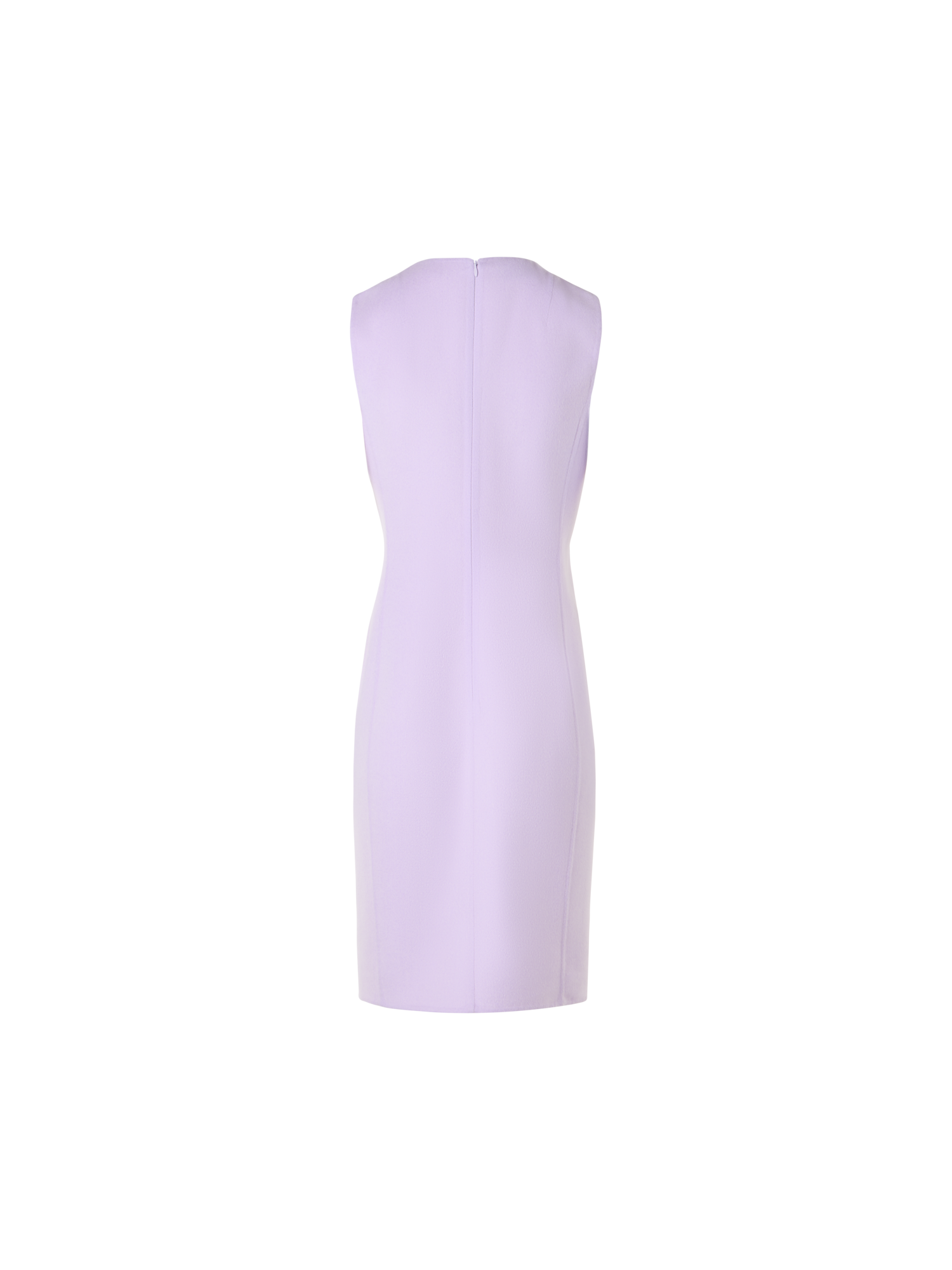 Designer Sleeveless Cashmere-Silk Double-Face Sheath Dress - pastel